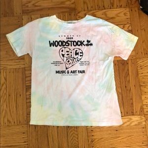 Tie dye Woodstock T-shirt